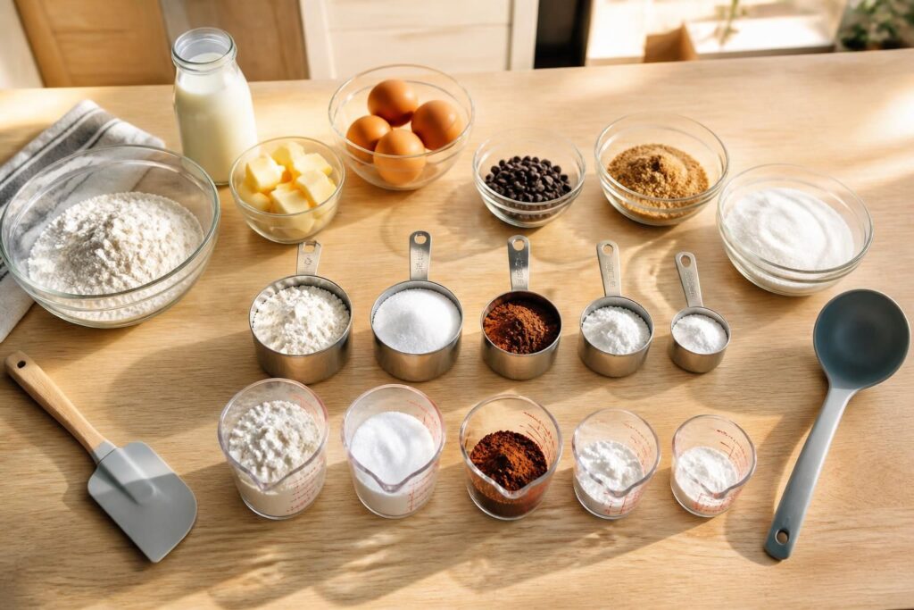 découvrez comment mesurer les ingrédients en pâtisserie sans balance grâce aux équivalences pratiques pour réussir toutes vos recettes avec précision.