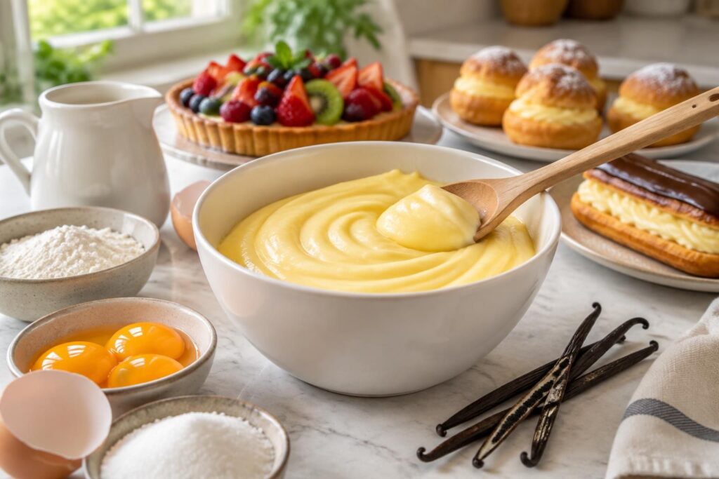 découvrez comment réussir une crème pâtissière maison, onctueuse et facile à préparer, la base idéale pour garnir tartes, choux et mille desserts.