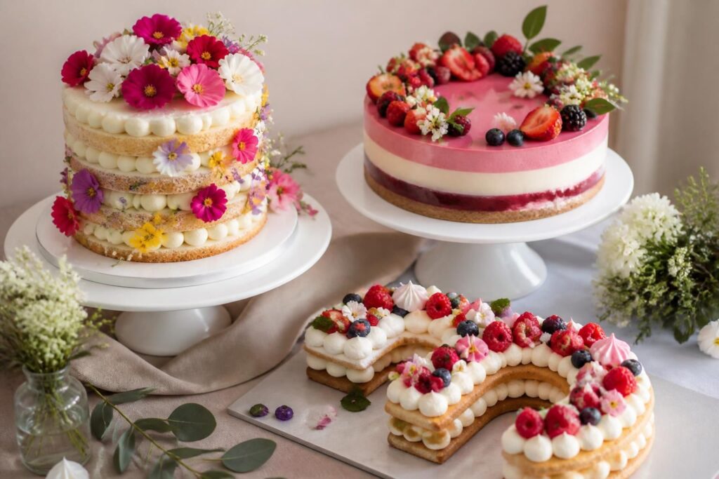 découvrez nos recettes maison de gâteaux de fête : entremets élégants, layer cakes gourmands et number cakes personnalisés pour toutes vos occasions spéciales.