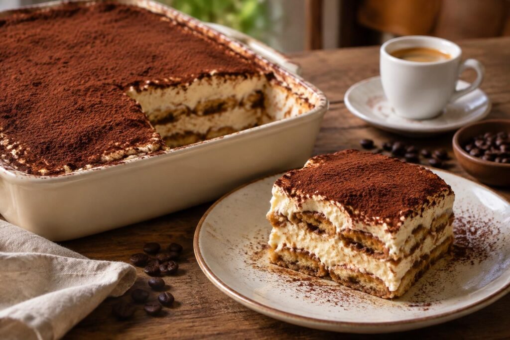 découvrez la recette authentique du tiramisu classique italien : un dessert crémeux au mascarpone, café et cacao, facile à préparer chez vous.