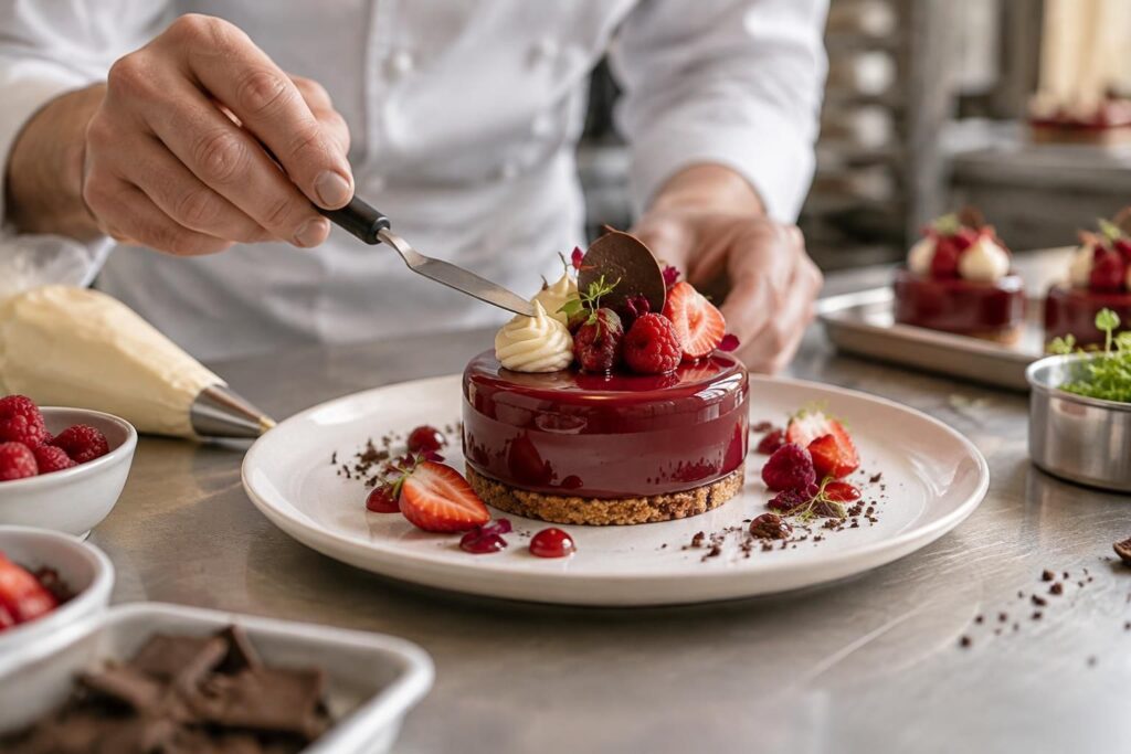 apprenez à monter un entremets à l’assiette comme un pâtissier : techniques, textures et conseils pour un dessert élégant et gourmand.