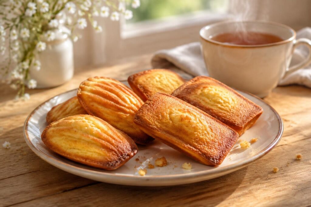 découvrez les financiers et madeleines, deux petits gâteaux moelleux et gourmands, parfaits pour un goûter convivial ou une pause sucrée.