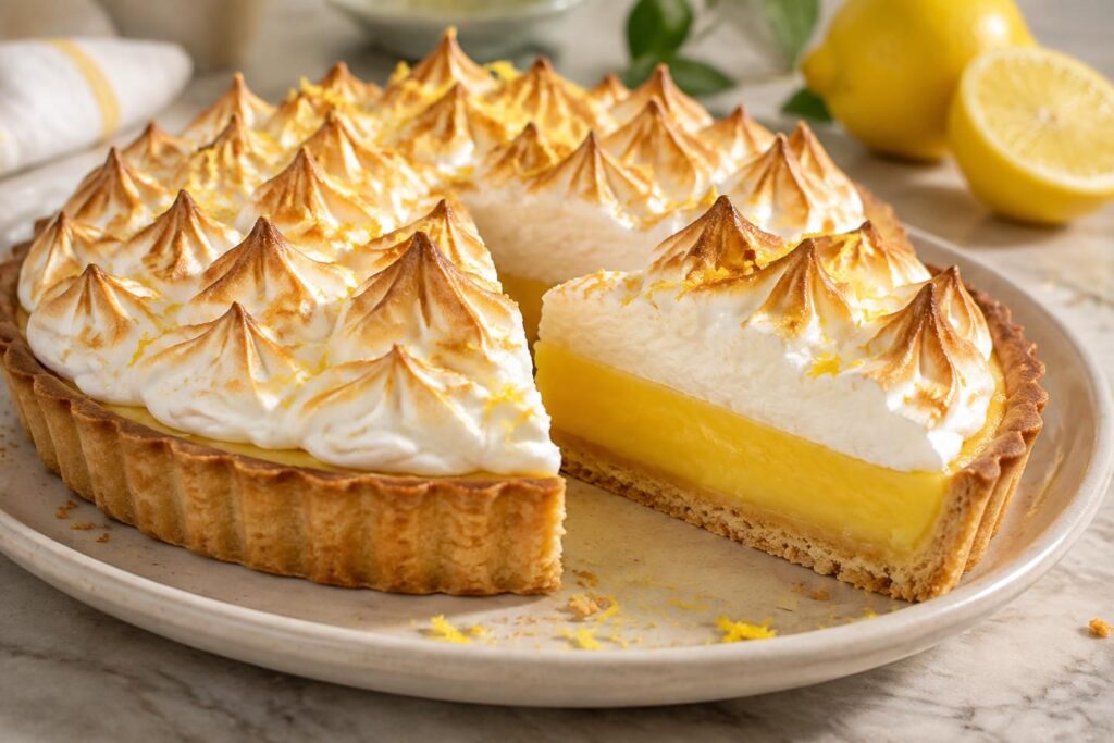 découvrez comment réussir une tarte au citron meringuée, avec une crème acidulée et une meringue légère, brillante et parfaitement dorée.